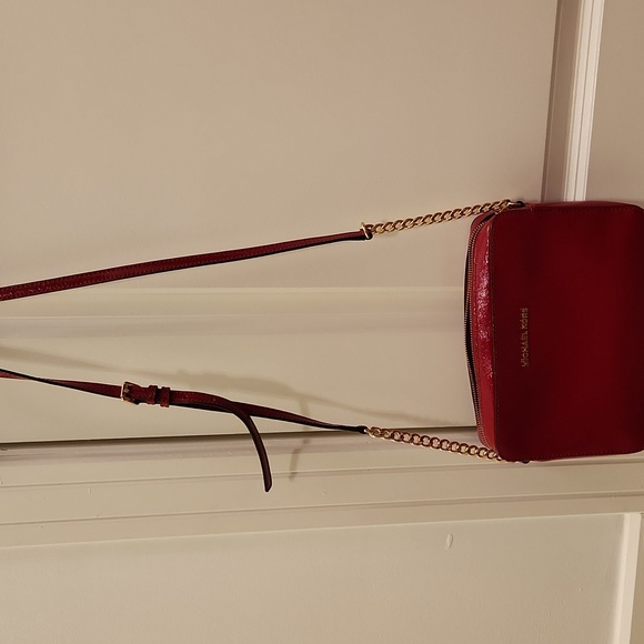 NWOT Michael Kors Red Crossbody Bag - Picture 6 of 7